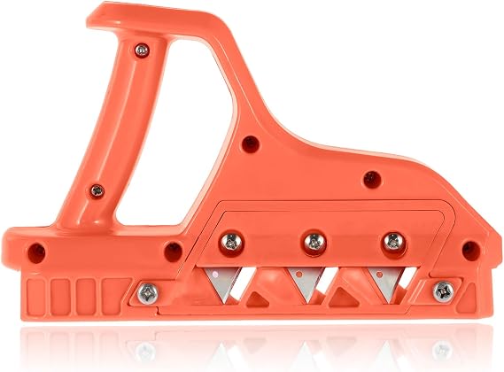 Plasterboard Fast Cutter, Gypsum Board Chamferer Plasterboard Edger with 10 Blades, Hand Plane Drywall Edge Chamfer Woodworking Hand Cutting Tools Gift for Handymen Woodworkers Beginners (45)