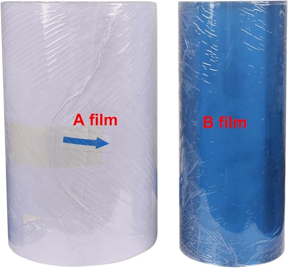 100M UV DTF AB Film Roll 12in328ft for A3 UV Sticker Printer Direct Print On Sticker 1 Roll 100M A Films + 1 Roll 100M B Films