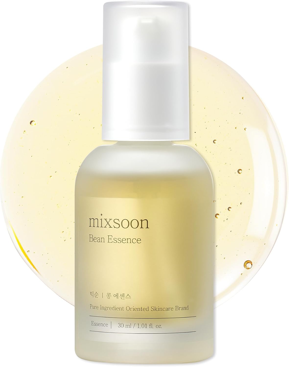 mixsoon Bean Essence 30ml Soybean Essence Skin Serum Fermented Soybean Fermented Extract Moisture Soothing Elasticity Pores Keratin Moist Non-greasy Nutrition Non-irritating Sensitive Skin Dry Skin