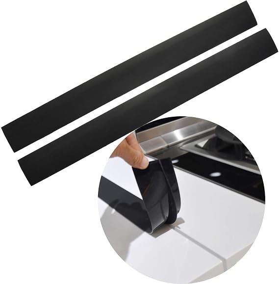 Mofason Stove Gap Covers - 21 Inch Silicone Stove Gap Filler Black