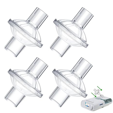 CPAP Filters Universal In-Line Outlet Filter for CPAP Disposable Replacement Air Filter Accessories Inline Filters Compatible All 22mm 25mm CPAP/BiPAP Machines 4 Pcs