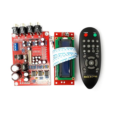 5.1 M62446 Pre-amp Board+Volume Remote Control Controller 6-Channel