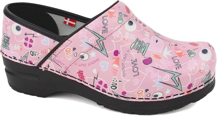 Sanita Swanzey Professional Clogs for Women - Patent Leather, Arch Support, Closed-Back, APMA-Approved Slip-On Shoes