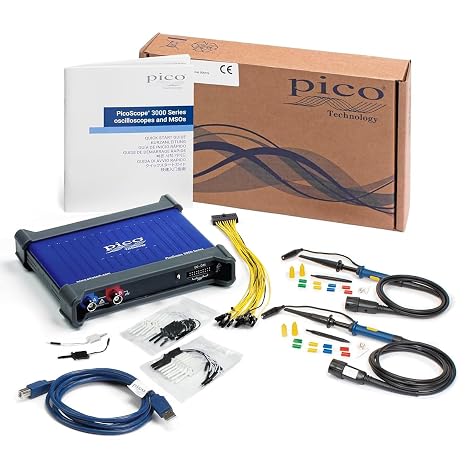 Pico Technology PicoScope 3203D MSO 2 + 16 Channel 50 MHz 64 MS USB Digital PC Oscilloscope Kit with probes, PS7 Software