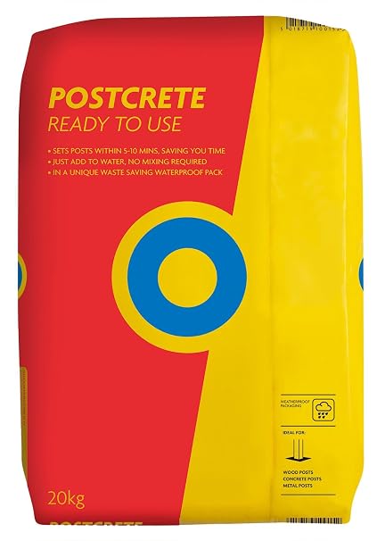 Postcrete Fence post Cement/Concrete Postfix - Rapid Setting Cement 20kg (Just add water) (11)