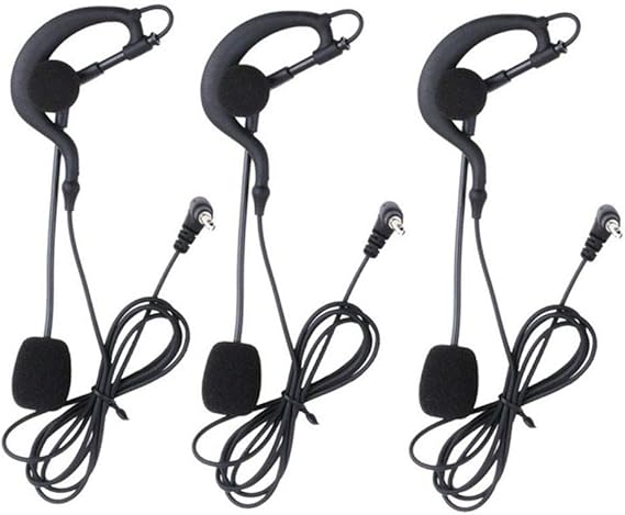 Referee Headset Earphone 3pcs Professional V6 V4 FBIM Full Duplex Two-Way Football Referee Coach Judger Arbitration Earhook Earpiece Soccer Headset