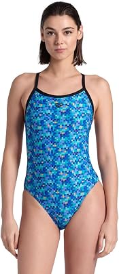 Arena Womens Arena Performance Womens Pool Tiles Challenge Back Swimsuit