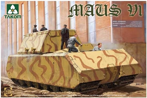 TAKOM TAK-2049 WWII German Super-Heavy Tank Maus V1 Model Kit Toy