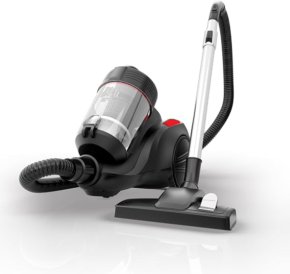 Dirt Devil Bagless Canister Vacuum Cleaner with Cord Rewind | For Carpet and Hard Floors, Lightweight, Powerful Suction with Versatile Tools, Corded Canister Vacuum Cleaners for Home Use