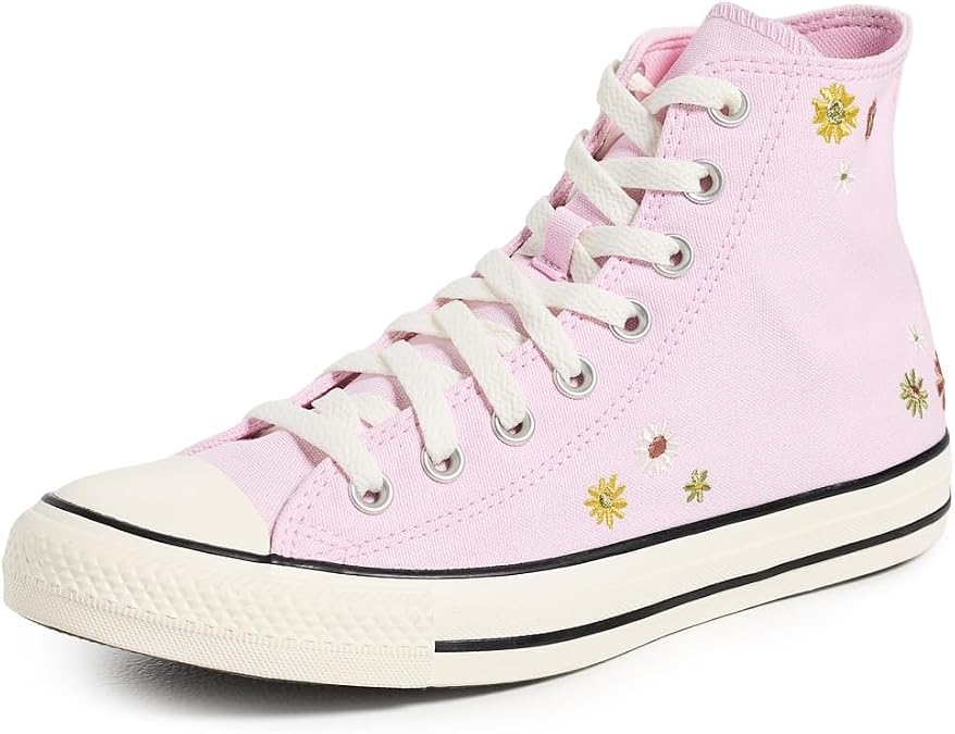 Converse Unisex Chuck Taylor All Star Embroidered Florals HI, New Found Bloom/in The Weeds, 6