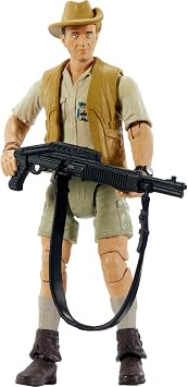 Mattel Jurassic World Mattel Jurassic Park Hammond Collection Human Action Figure, Robert Muldoon with Articulation, 3.75-in Tall