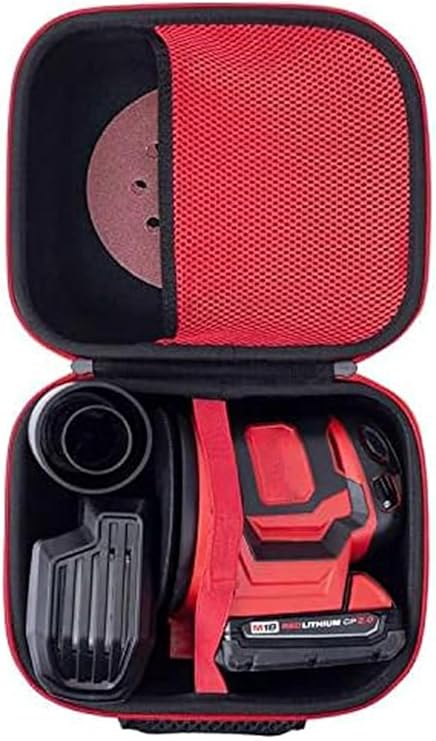 Khanka Hard Case for Milwaukee 2648-20/2648-21 M18 Random Orbit Sander | EVA Hard Shell, Workshop Tool Storage, Soft Interior Lining, Secure Custom Fit, Smooth Zipper Opening, Protective Case Only