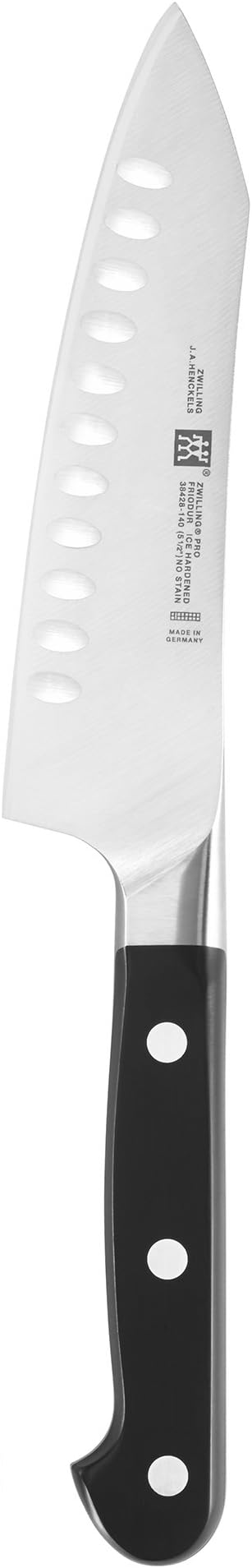 ZWILLING Pro 5.5-inch Razor-Sharp German Rocking Santoku Knife, Made in Company-Owned German Factory with Special Formula Steel perfected for almost 300 Years, Dishwasher Safe