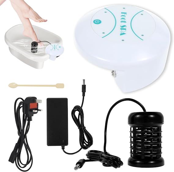 Ionic Foot Spa at Home Detox and Cleanse, Portable Ionic Foot Spa, Professional Leg Bath Detox Machine Household Negative Hydrogen Feet-Bath Machine for Home Salon FootSpa