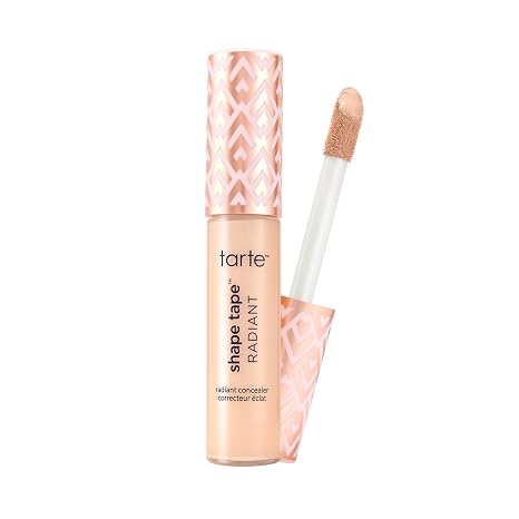 tarte shape tape radiant concealer Medium-Coverage, Radiant Finish for Under Eye Concealer for Dark Circles, Fine Lines, Redness & Discoloration, Hydrating, Vegan, Cruelty Free
