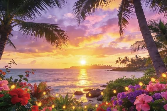 Beach Ocean Backdrop 10x8ft