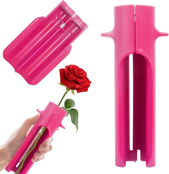 Rose Thorn Stripper Tool Thorn Remover for Roses, Flower Leaf Stripper, Rose Cutter Cleaner Stem Green to Removal Leaf