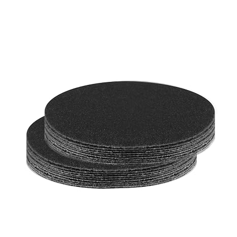 20 Pcs 3 Inch 60 Grits No Hole Hook and Loop Sanding Discs, Silicon Carbide Wet Dry Flocking Sandpaper for Random Orbital Sander, Wood, Car, Metal, Plastic, Paint Polishing