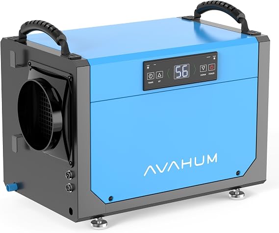 Crawl Space Dehumidifier 113 Pint Commercial Dehumidifier for Basement,Whole House with Drain Hose,Large Capacity, Water Damage Unit,Portable, Auto Defrost