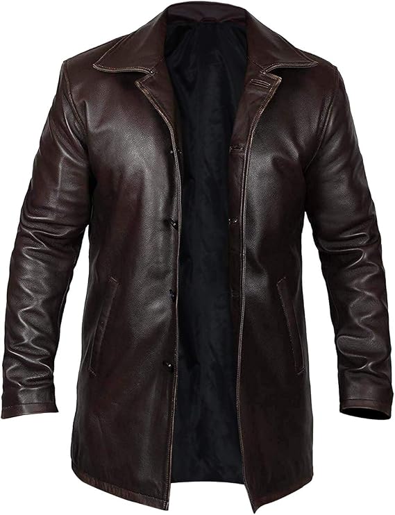 Men's Super Dean Winchester Vintage Sheep Leather Jacket - Jensen Ackles Natural Genuine Leather Jackets For Men