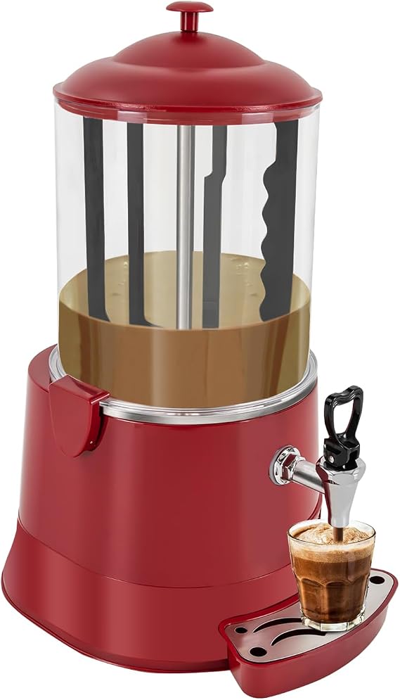 Chocolate Melting Machine, 10L 400W Electric Hot Chocolate Machine Hot Chocolate Dispenser, Stainless Steel Hot Chocolate Maker Machine Hot Beverage Warmer for Coffee Milk Tea, 110V