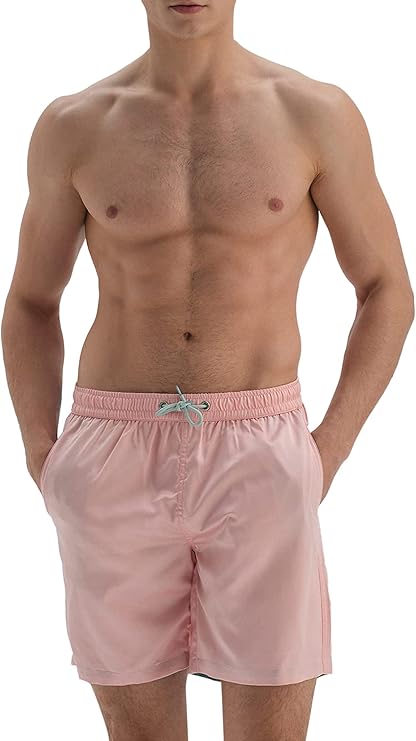 Mountain Men's Micro Medium Plain Shorts (Flamingo), Woven