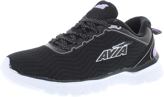 Avia Womens Avi-Factor 2.0 Running Sneakers Shoes - Black