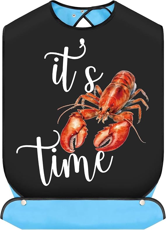 BWWKTOP Crawfish & Lobster Bibs With Crumb Catcher - Adults Crawfish Party Bibs For Wedding