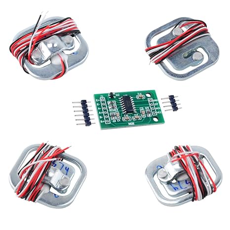 4 x 50kg Load Cell Half Bridge Strain Gauge Weight Sensor + 1x HX711 Module