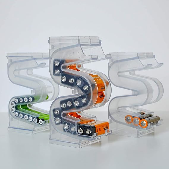 Battery Ladder Tripple Pack (AAA, AA, and 9V Storage)