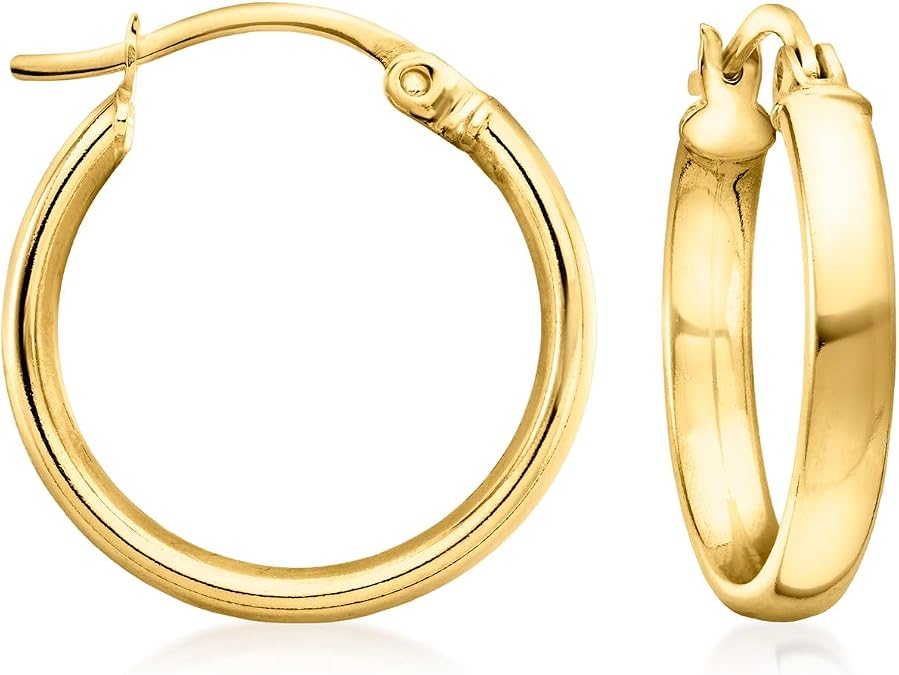 Ross-Simons 18kt Gold Over Sterling Hoop Earrings
