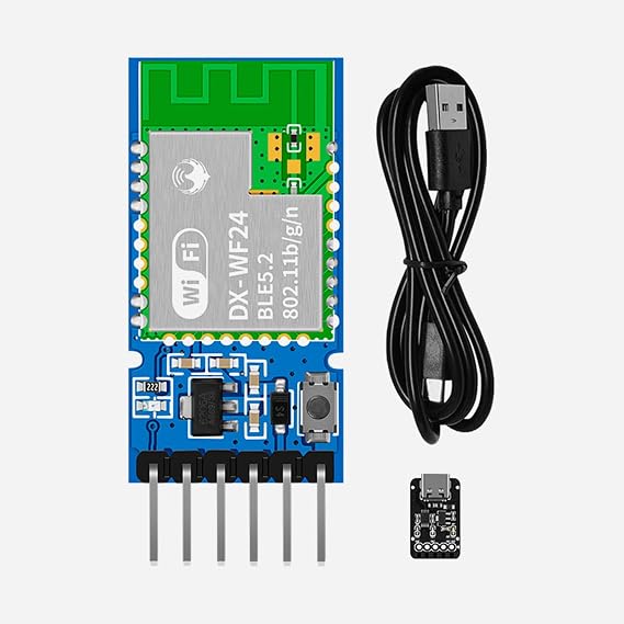 Easy to use WiFiBLE5.2 WiFi Module WF24 802.11 bgn IoT Remote Control of Smart Home MQTTTCPUDP STA,AP, APSTA Connect WF24-SET