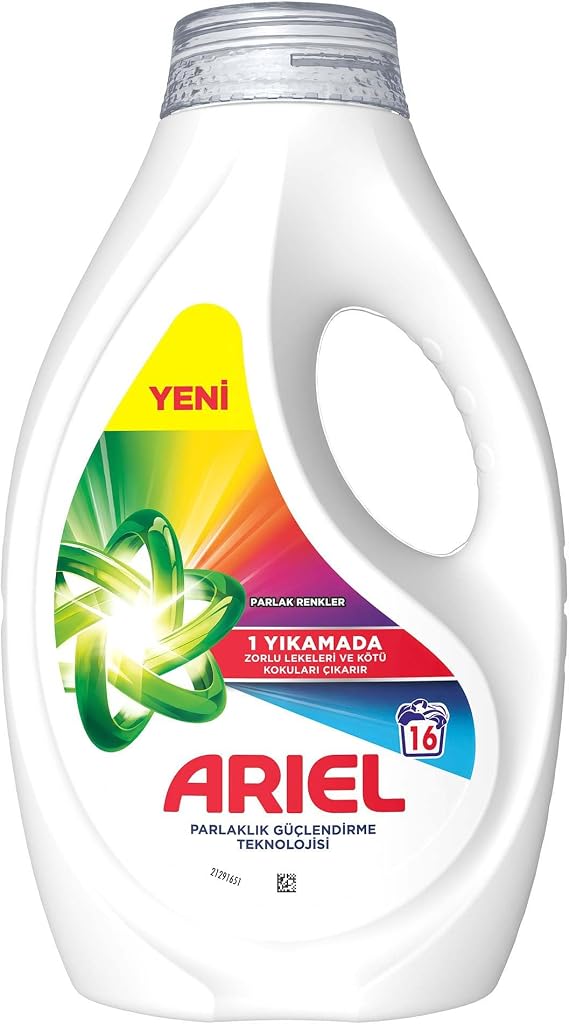 Ariel Sıvı Çamaşır Deterjanı Renklilere Özel 16 Yıkama