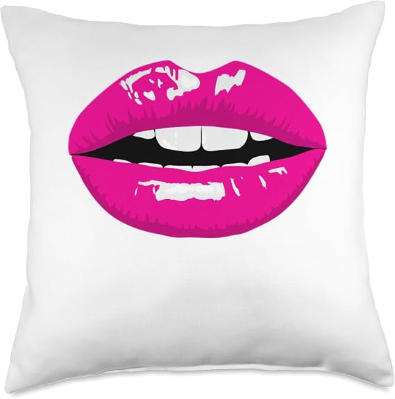 Lips Throw Pillow