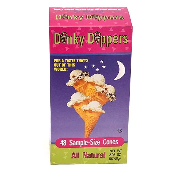 Dinky Dippers Miniature Ice Cream Cones Mini Child-Size 48ct, 1.95 Ounce | 1.95 Ounce