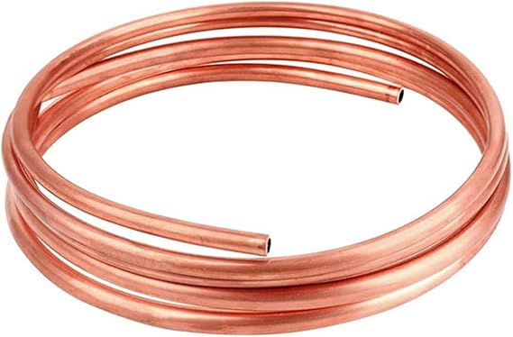 1M Soft Red Copper Coil Tube T2 Capillary Freezer Copper Pipe for Air Conditioner Bundle 6x3mm