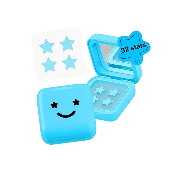 Starface Hydro-Star Salicylic Acid Compact + Hydrocolloid Star Patch, 32 | Dermatologist Tested Refillable Mirrored Compact Made with Salicylic Acid to Help Unclog Pores & Absorbs Gunk
