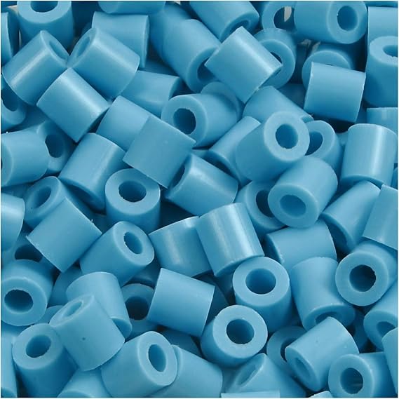 Nabbi Melting Beads ~ 5 x H 5 mm 1.100 pcs. Turquoise #10, 1100-Piece