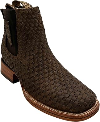 The Western Shops Men's Short Ankle Rodeo Petatillo Boot Square Toe