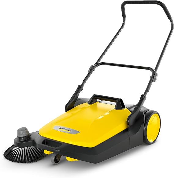Karcher 1.766-420.0, Kacher S 6 Mechanical Sweeper, Black, Yellow, 38 liters