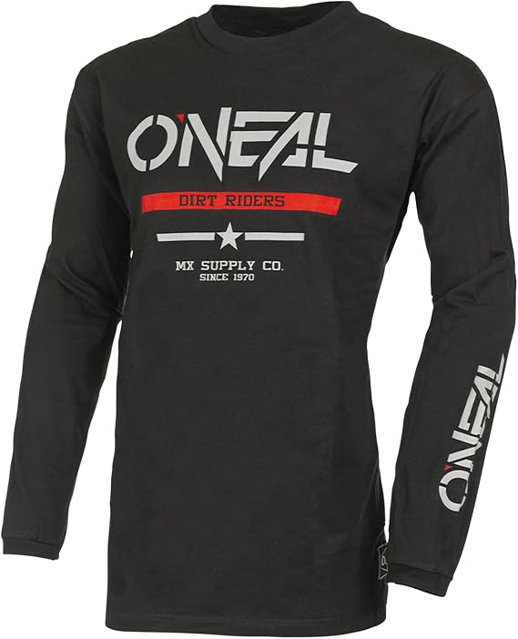 O'NEAL Element Squadron Cotton Jersey, Black/Gray SM