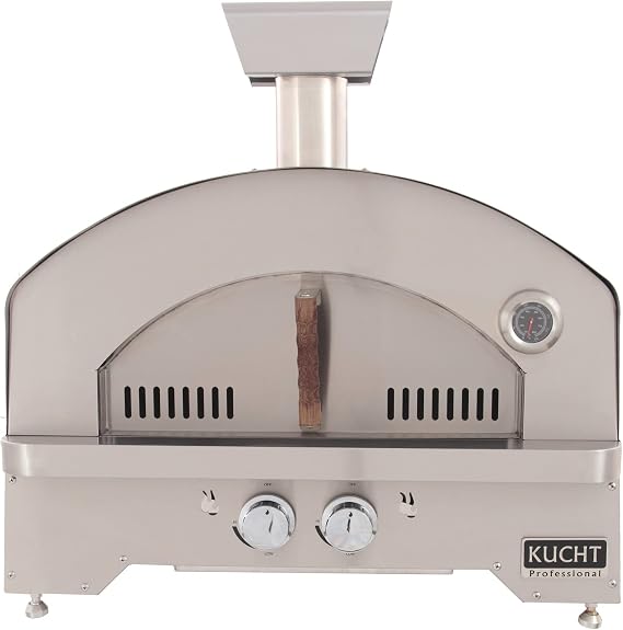 Outdoor Kucht Portable Propane Gas Pizza Oven in Stainless Steel