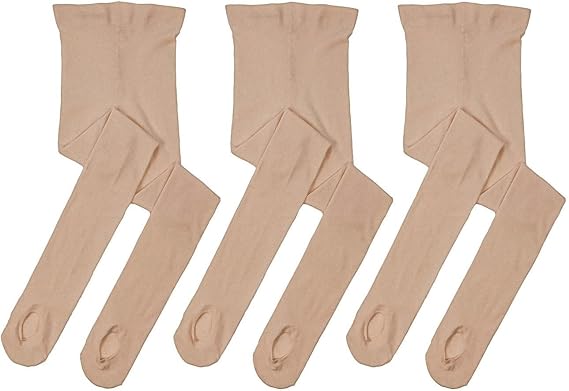 MdnMd 3 Pairs Convertible Ultra Soft Ballet Tights Dance Tights Transition for Girls Women kids