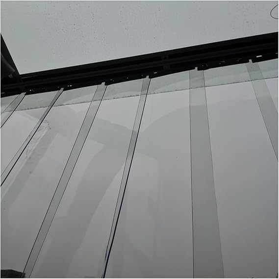 Vinyl Replacement Strip Curtain Freezer Room Plastic PVC Strip Curtain/Door Strip Kit Commercial Industrial for Doorways of pet Home Warehouse(59.06x114.17in/1.5x2.9m)