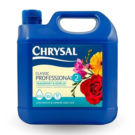Chrysal Professional #2 Transport and Display Solution, Flower Hydration and Nourishment Solution, 100:1 Dilution Ratio