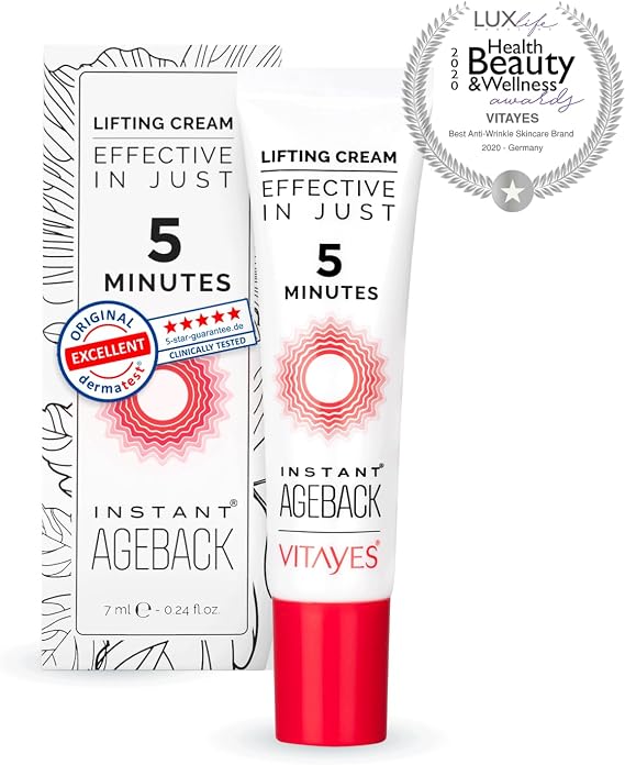 VİTAYES INSTANT AGEBACK Yaşlanma Karşıtı Kırışıklık Giderici Yüz Germe Kremi 7ML