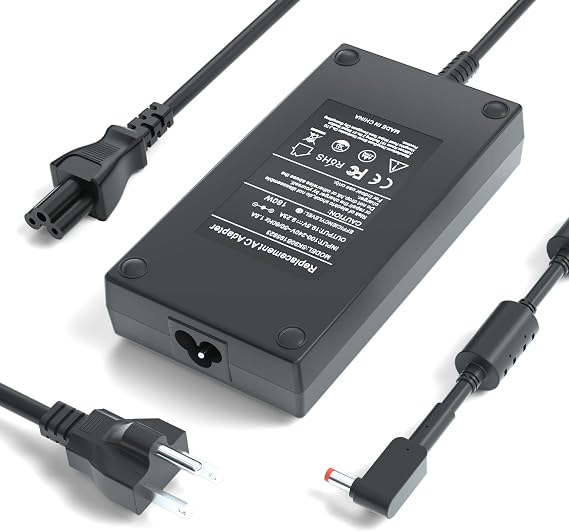 180W Charger for Acer Predator Helios 300 - Fit for Acer PH315-51 52 G3-571 572, Nitro 5 7 AN515-57 54 55 AN517-55,Aspire V17 V15, Predator Triton 300 500 Power Adapter Supply Cord
