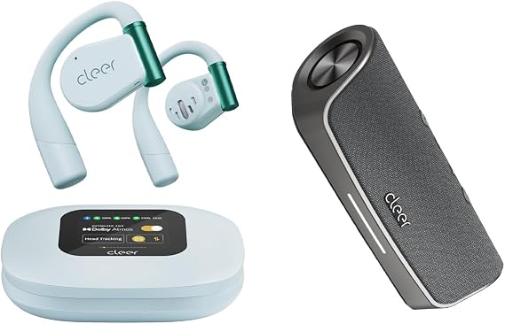 Cleer ARC 3 Open Ear Earbuds, Snapdragon Sound True Wireless Earbuds, 50Hr Battery, Bluetooth 5.4, IPX 7 Scene Wireless Bluetooth Speaker