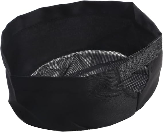Sevenfly Unisex Chef Hats Adjustable Kitchen Cooking Caps with Breathable Mesh Top, Black Polyester Monolayer