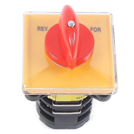 Milling Machine Part Forward Reverse 3 Phase Motor Mill Switch, Rotary Universal Changeover Switch Selector for Milling Machine, Milling Machine Speed Control Switch, 64 * 64 * 61mm